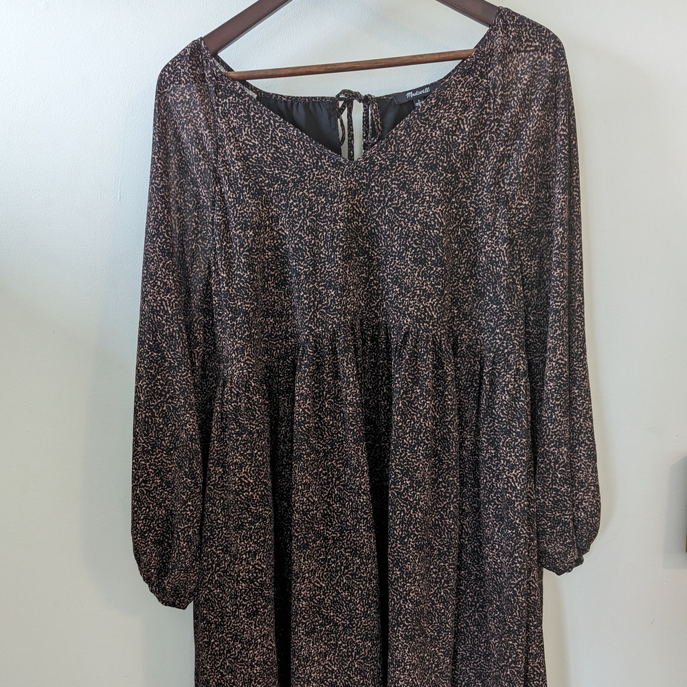 Madewell V Neck Baby Doll Dress Size L